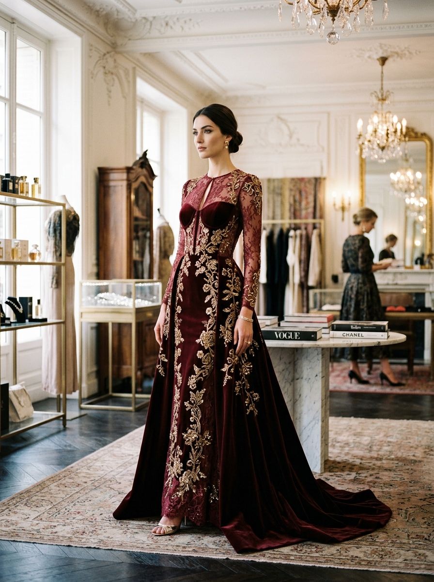 Langes Abendkleid